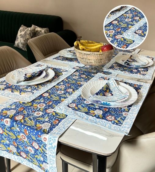 Dawat-e-khaas (Runner, 6 mat, 6 napkin set) 4.0