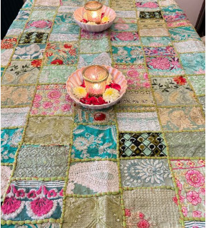 Sajavat Pat Embroidered Patchwork Table Cover 3.0