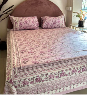 Aksh Bedsheet Purple 