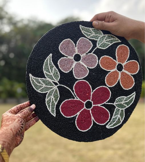 Rang Chakra Hand- Crafted Beaded Mat