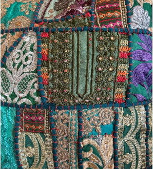 Khambadiya Green Cushion cover 