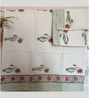 Nazuka Waffle cotton towel, napkin set 3.0